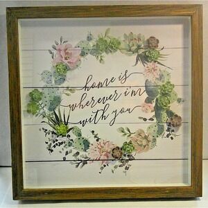 Cute Shadow Box Wall Decor Dimensions: 13x13inx1.5 approximately